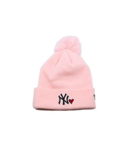 Bonnet Wmns Heart NY knit pink New Era